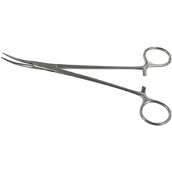 Haemostatic forceps halstered _