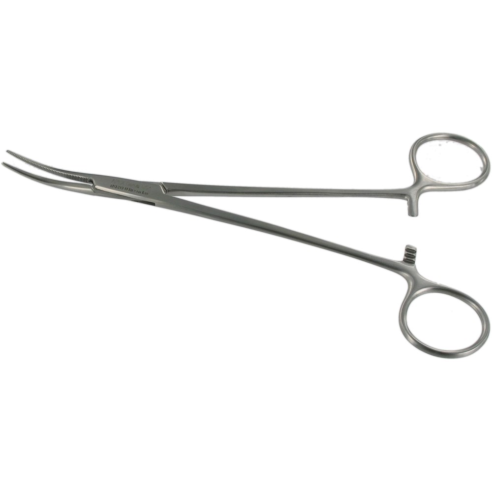 Haemostatic forceps halstered _